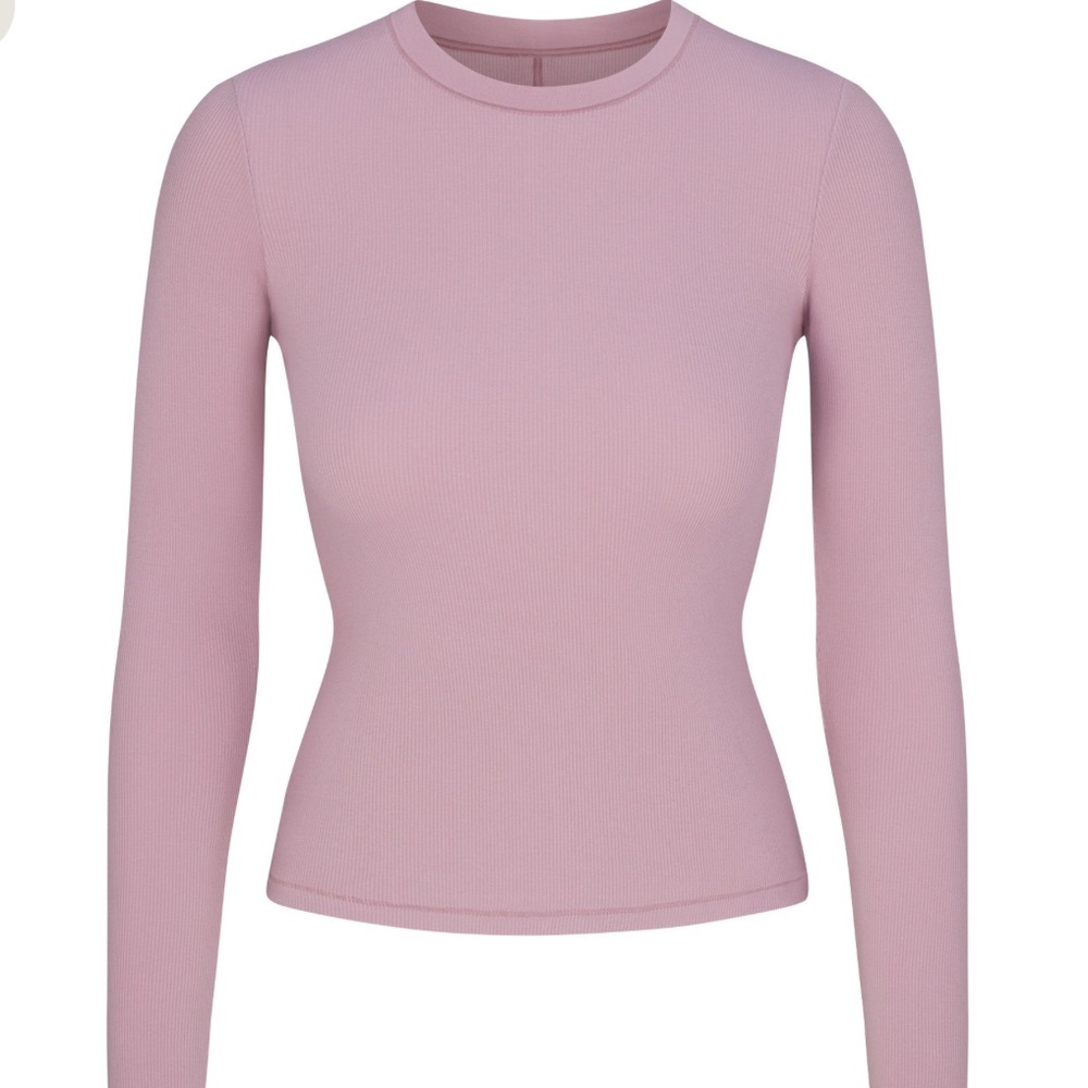 Cotton Rib Long Sleeve T-Shirt Dusk M New With Tags